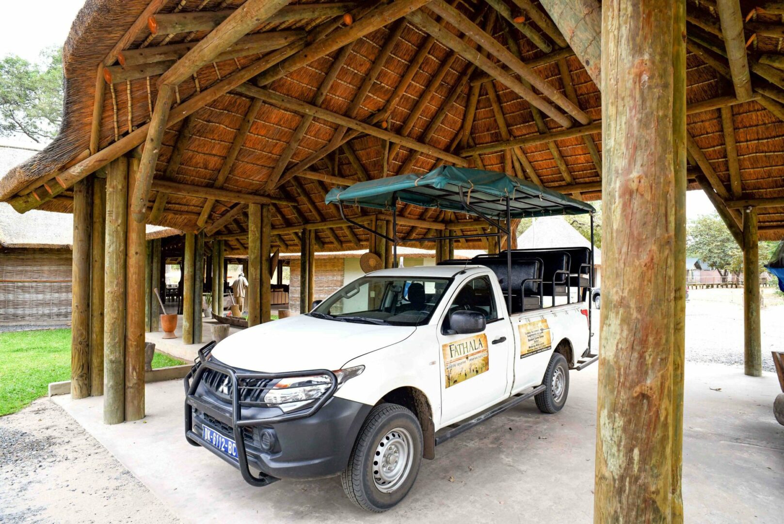 Fathala Wildlife Reserve game drive vehicle