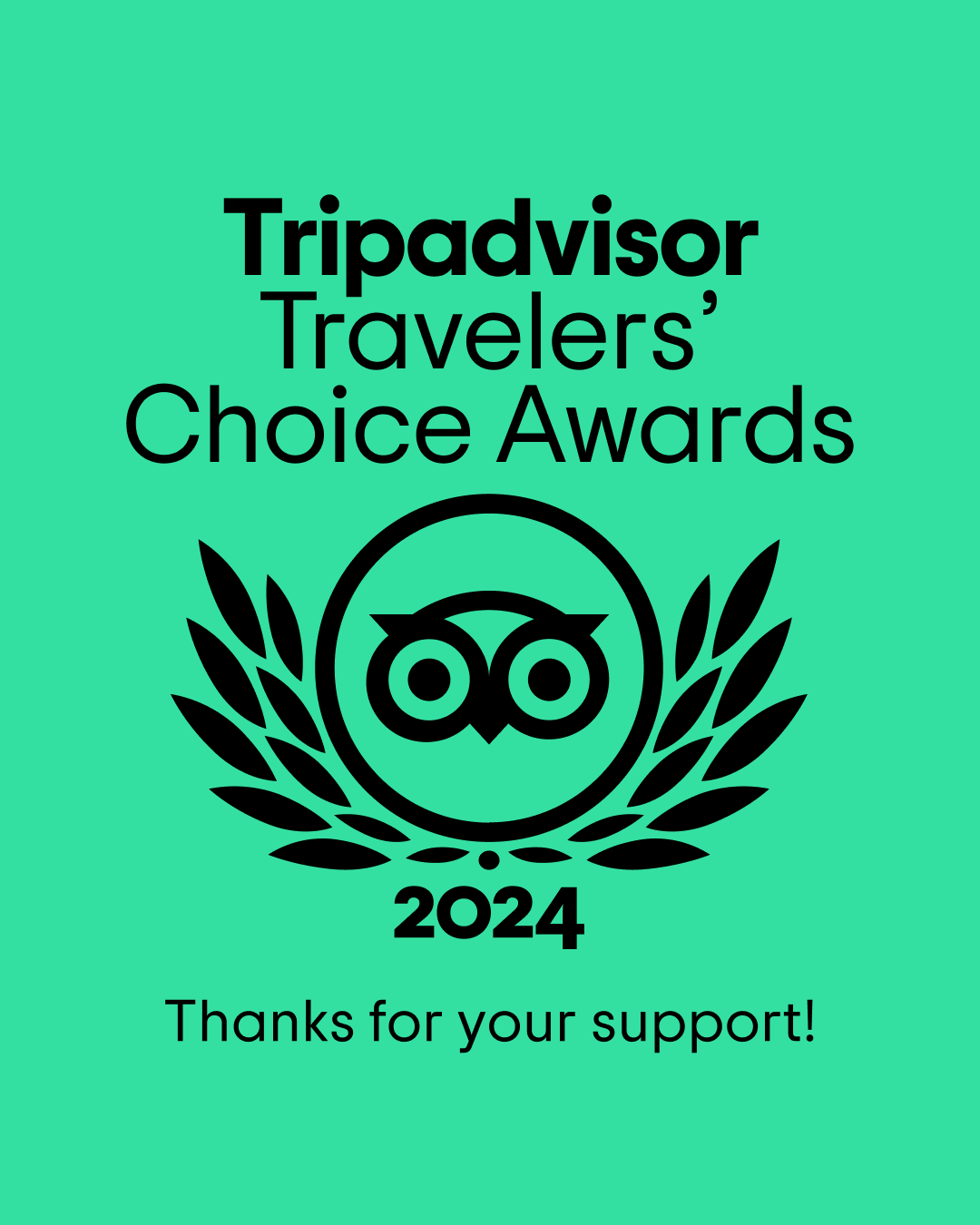 Tripadvisor Travellers’ Choice Award 2024 recognising Fathala Wildlife Reserve